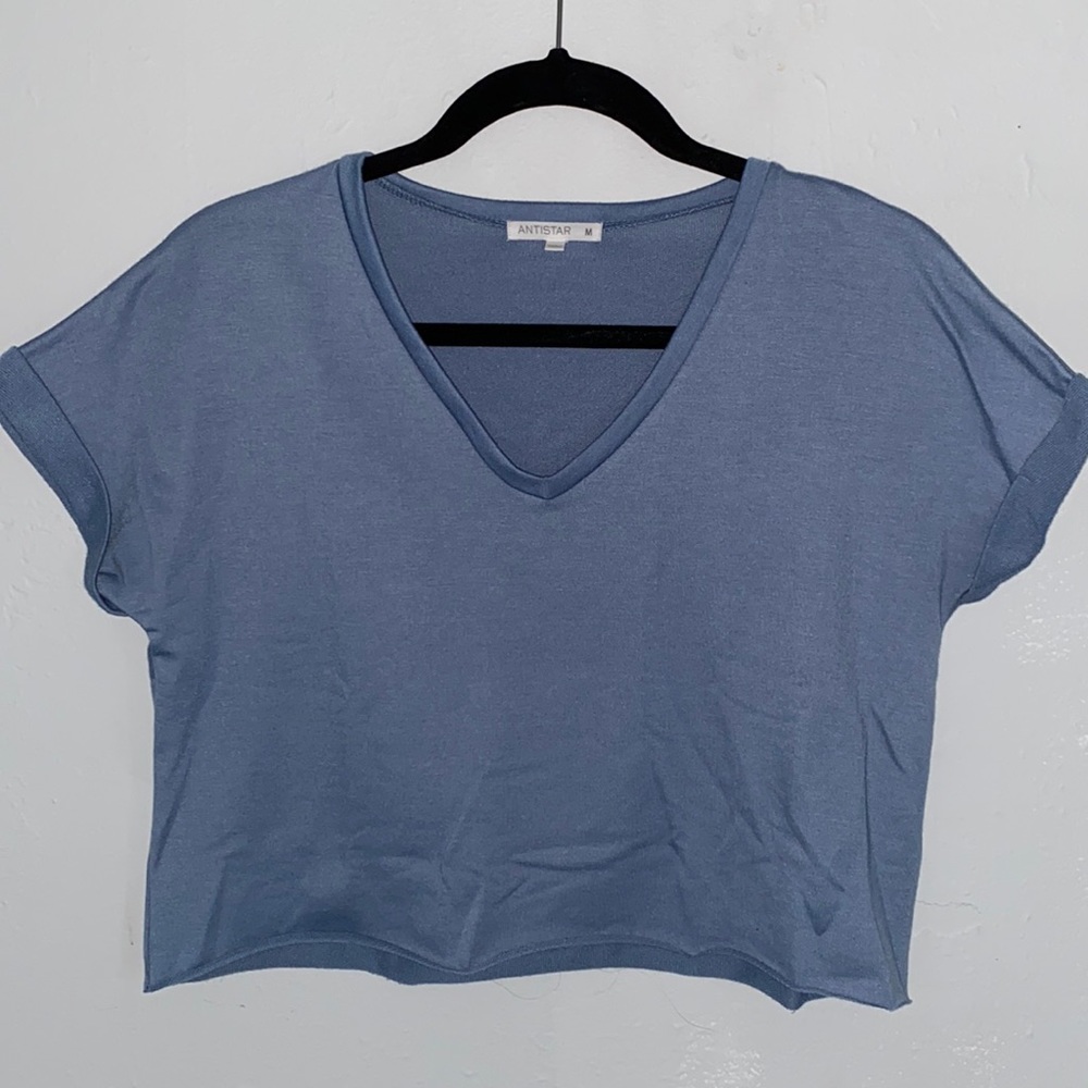 Blue Crop Top